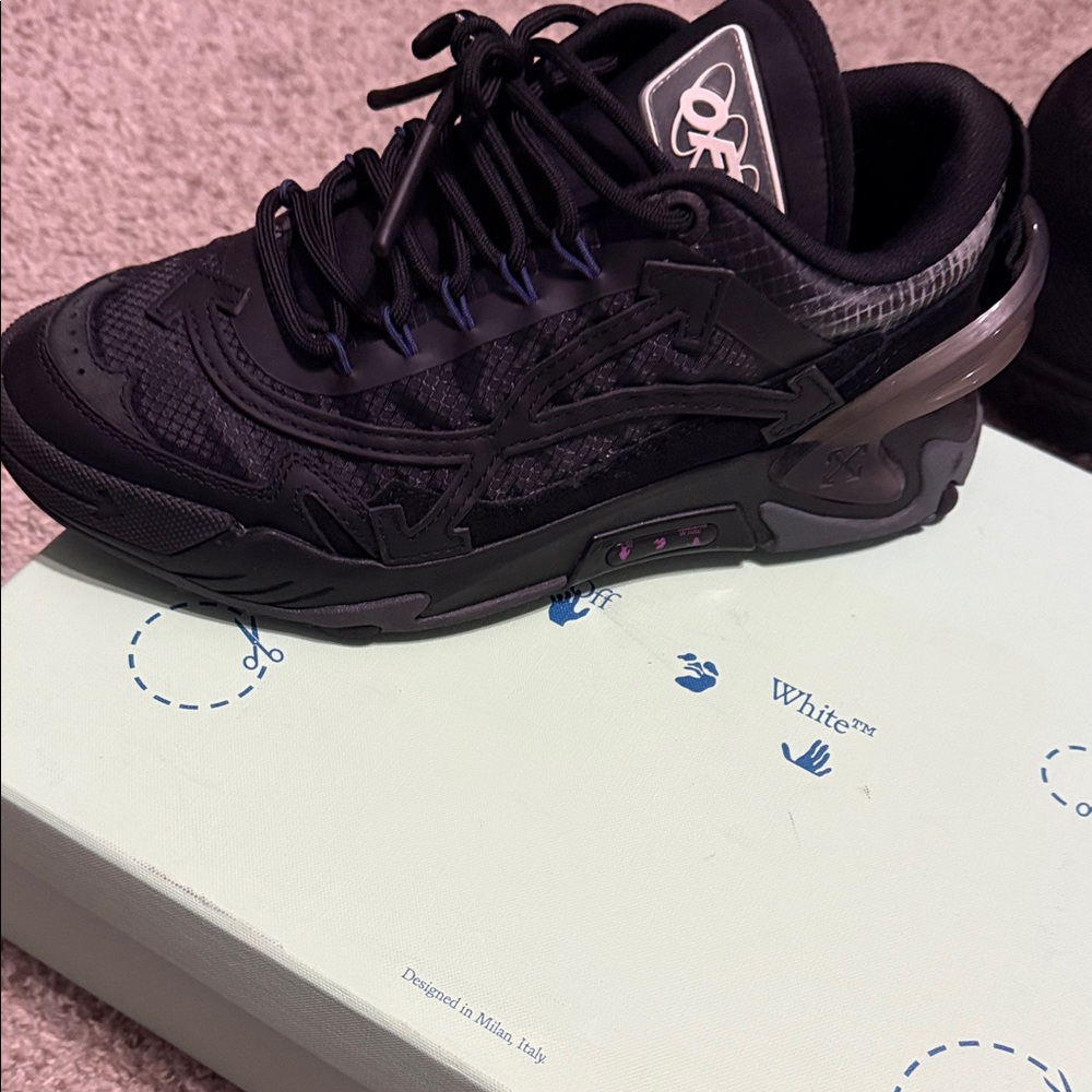 Off-White Black and Purple  Sneakers